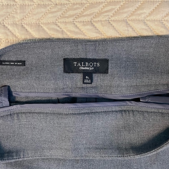 Long/Tall Talbots gray side zip pants, size 6, 34 inseam. Excellent condition. - Picture 6 of 8